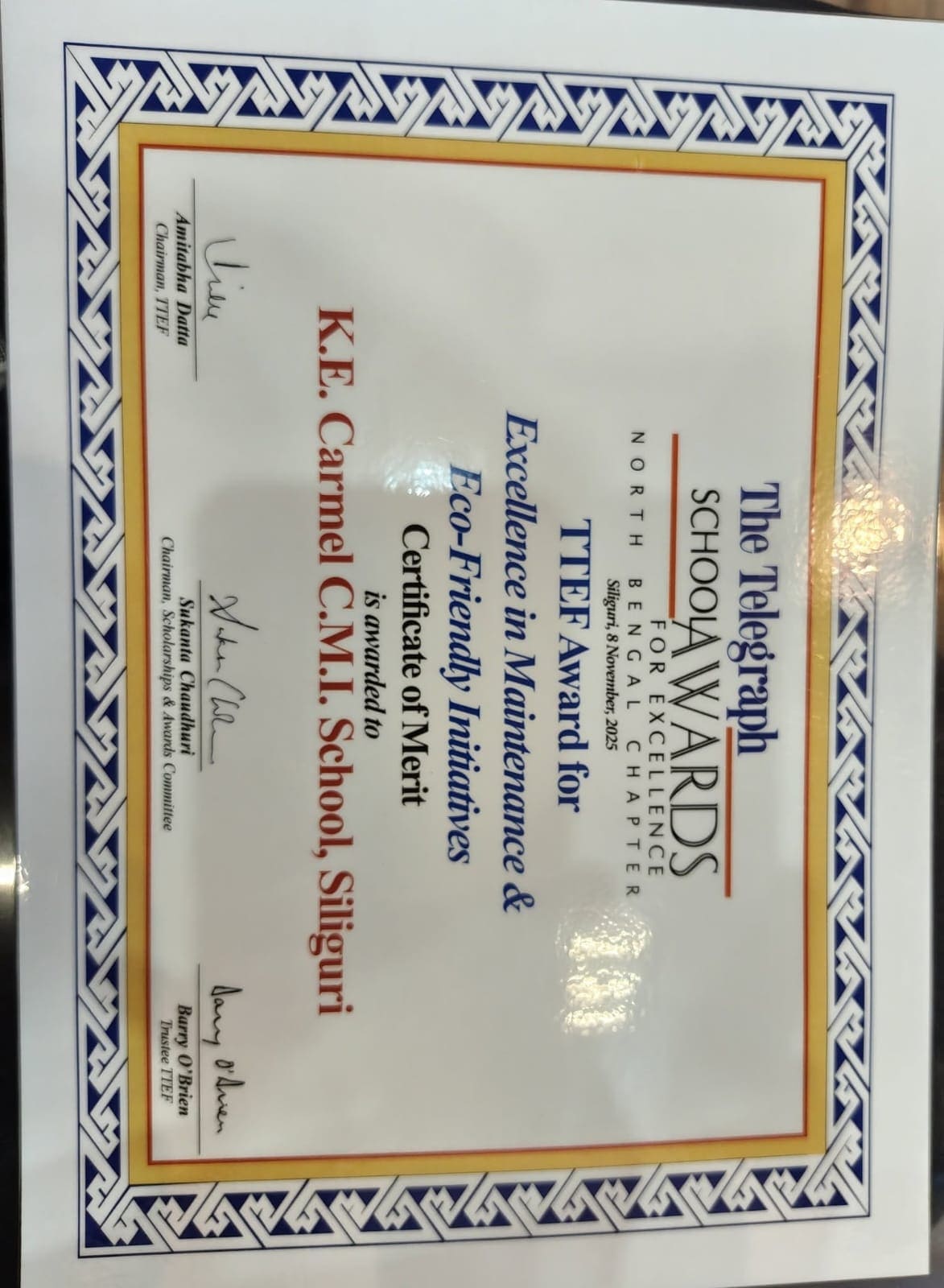 House Championship award